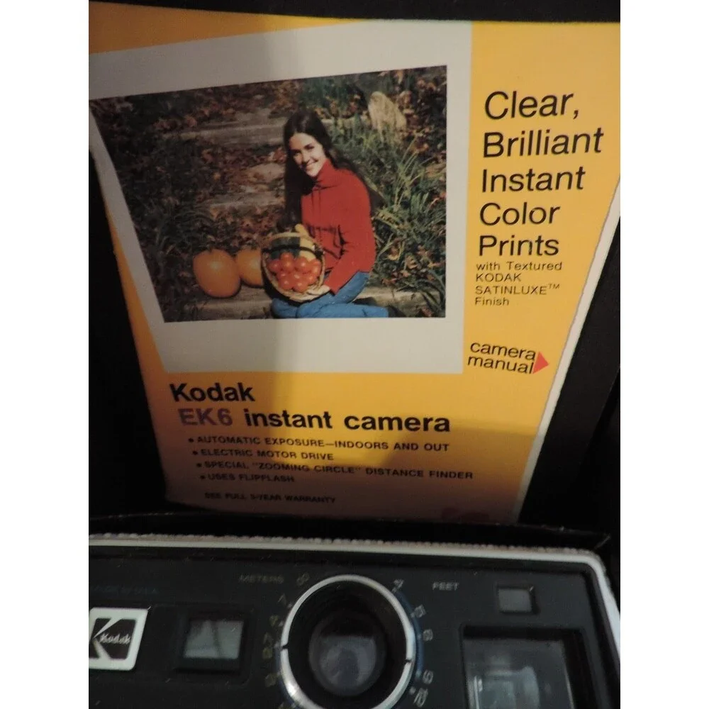 Kodak EK6 Instant Camera In Original Box With Instructions NOS
